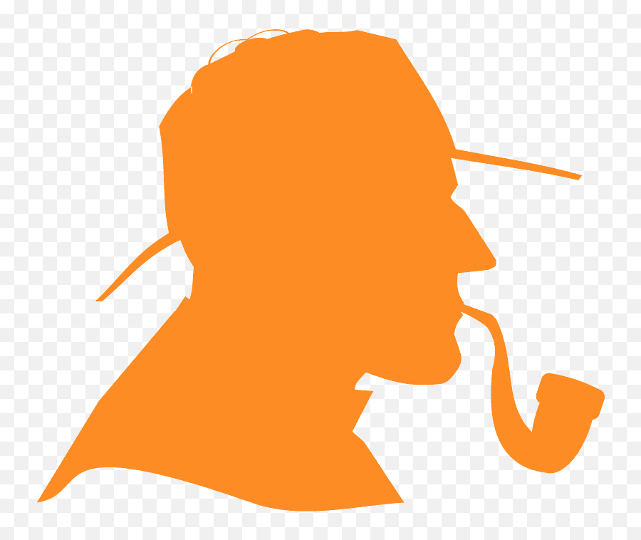 Sherlock Holmes Side Profile Silhouette - Free Vector Emoji,Sherlock Holmes Png