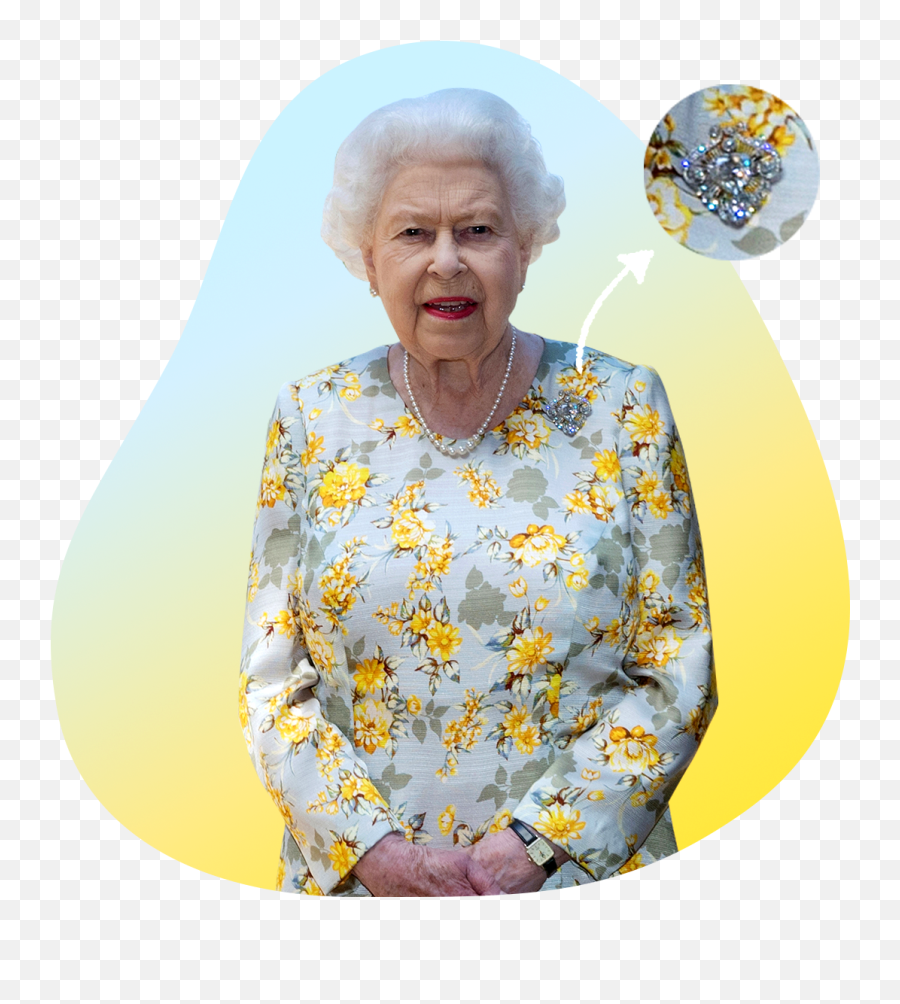 The Queenu0027s Romantic Birthday Brooch Has Deep Symbolic Ties Emoji,Queen Elizabeth Png