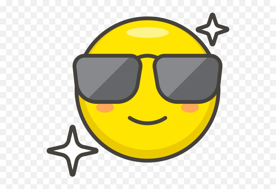 Smiling Face With Sunglasses Emoji Png Transparent Emoji,Smiley Face Png Transparent