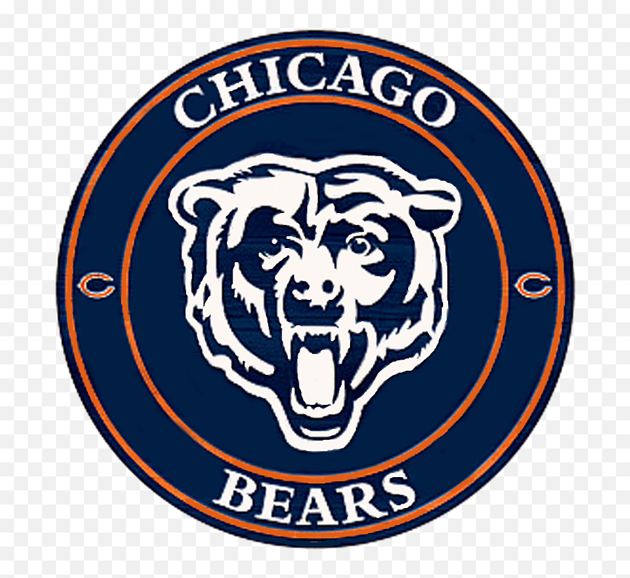 Download Chicago Bears Circle Logo - Chicago Bears Bear Emoji,Chicago Bears Logo