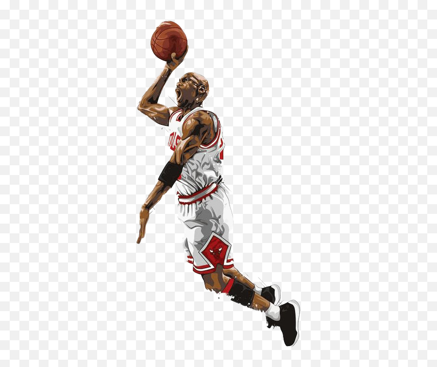 Michael Jordan American Basketball - Art Michael Jordan Png Emoji,Basketball Png