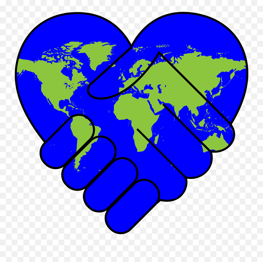 Library Of World Love Clip Art Freeuse - World Map Emoji,World Clipart