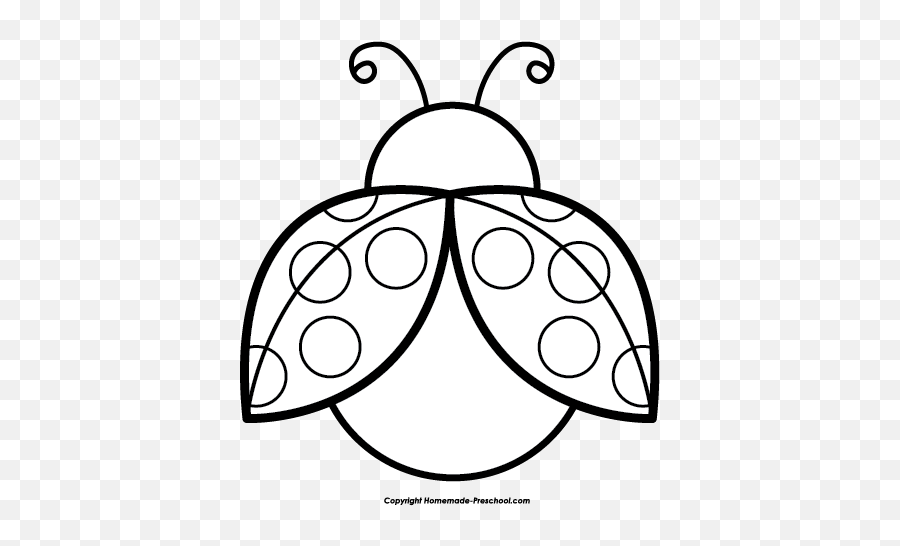 2891808 Ladybug Clipart Colouring - Lady Bugs Clip Art Black And Whute Emoji,Ladybug Clipart