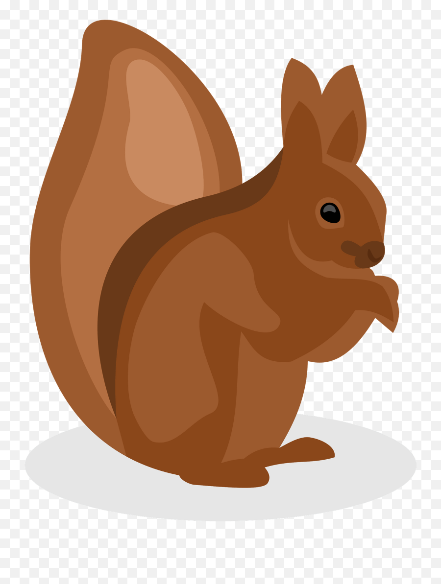 Squirrel Clipart - Transparent Cartoon Squirrel Png Emoji,Squirrel Clipart