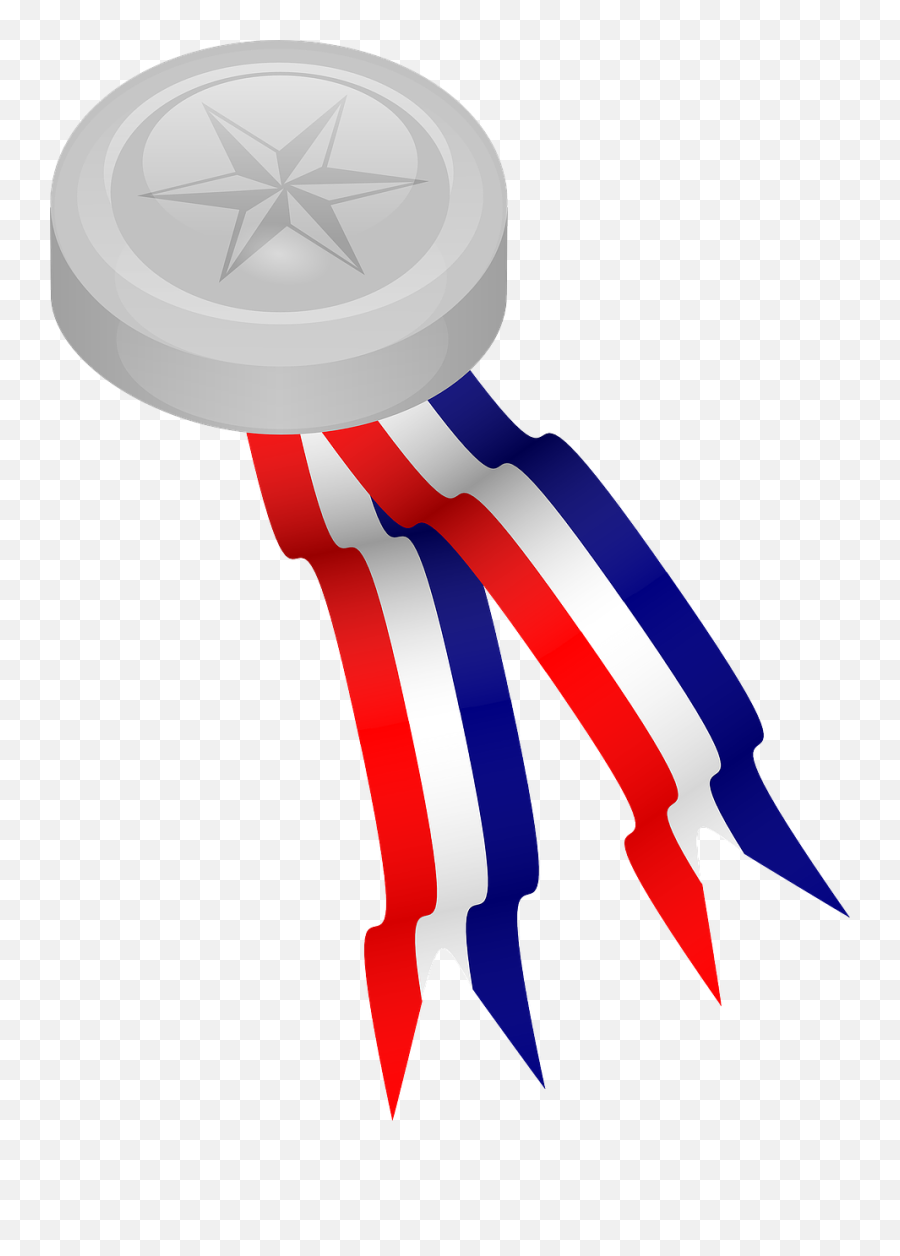 Silver Prize Winner Medal Olympic - Medal Clip Art Ribbon Recognition Day Clipart Emoji,Winner Clipart