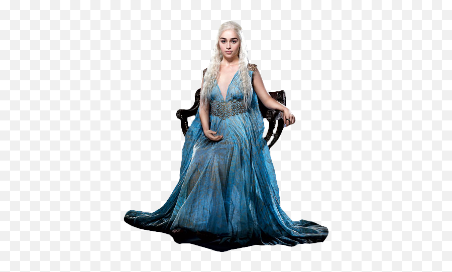 Daenerys Targaryen Download Transparent - Qarth Daenerys Targaryen Blue Dress Emoji,Daenerys Targaryen Png