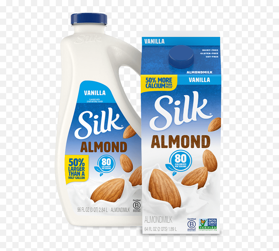 Vanilla Almondmilk - Silk Almond Milk Vanilla Emoji,Milk Transparent