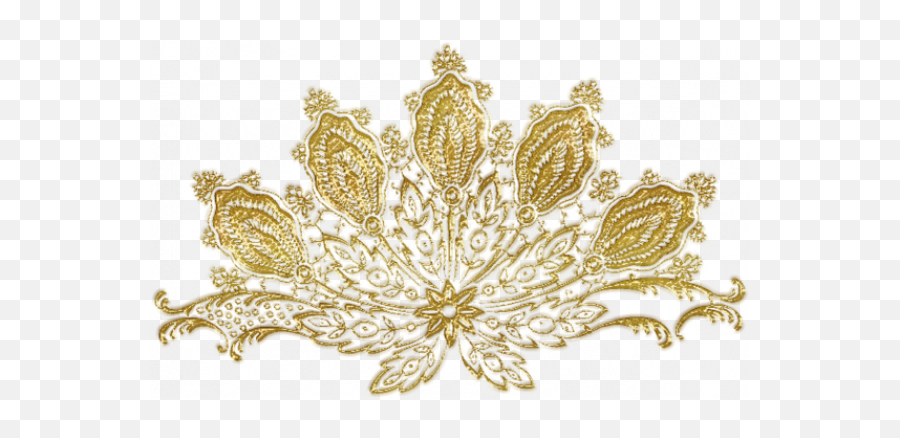 Gold Lace Png Transparent Images - Gold Lace No Background Emoji,Lace Png