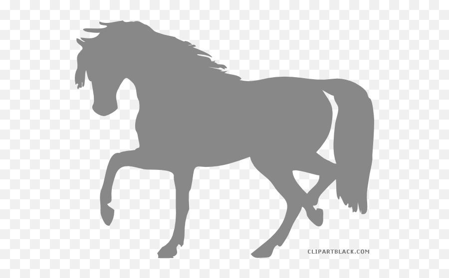 Horse Quality Animal Free Black White Clipart Images - Horse Horse Silhouette Emoji,Horse Clipart Black And White
