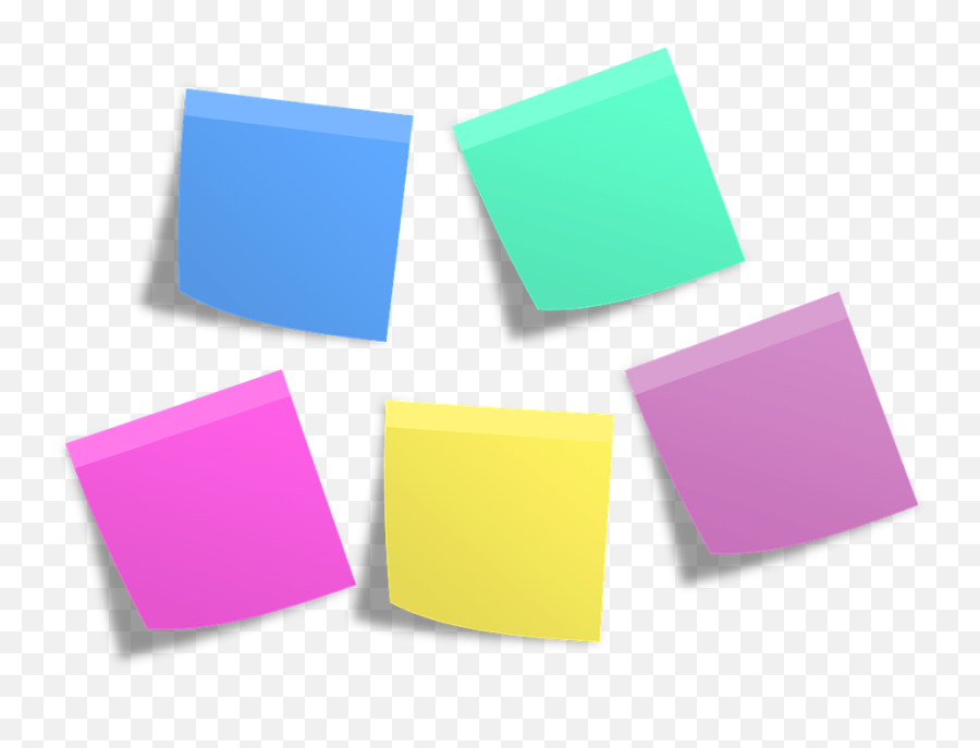 Group Of Sticky Notes Transparent Png - Transparent Background Post It Notes Clipart Emoji,Sticky Note Png