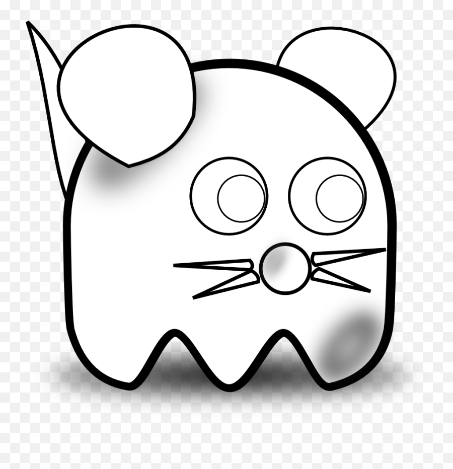 Newbie Mouse Black White Line Art Christmas Xmas Stuffed Emoji,Christmas Animal Clipart