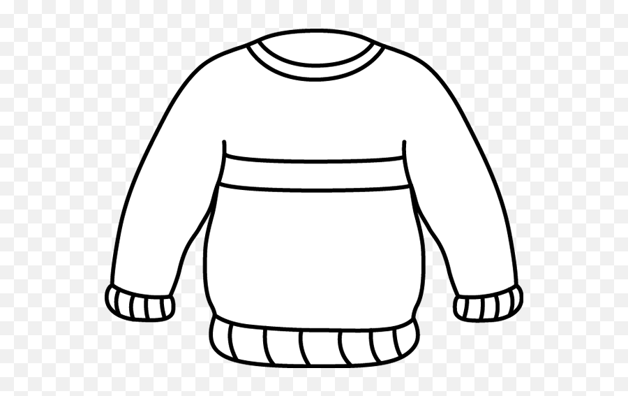 Black And White Striped Sweater Clip Art - Black And White Emoji,T Shirt Clipart Black And White