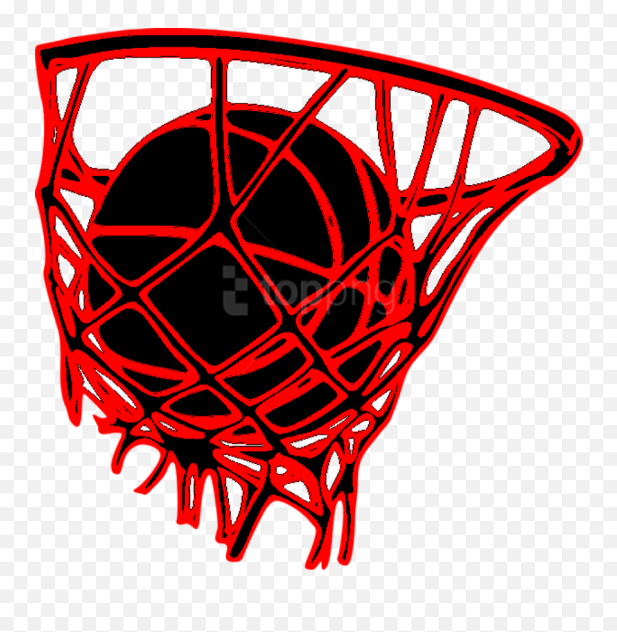 Hoop Clipart Varsity Basketball - Transparent Basketball Net Logo Emoji,Basketball Transparent