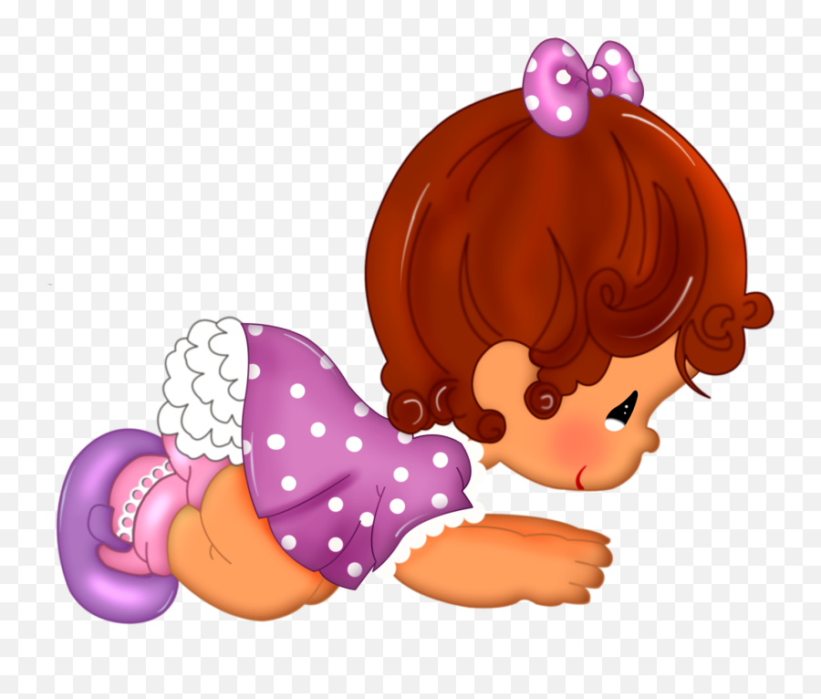 Girl Baby Shower Clip Art Free Vector - Baby Girl Little Girl Cartoon Clipart Emoji,Little Girl Clipart