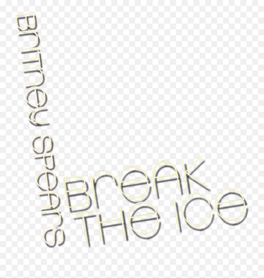 Britney Spears Break The Ice Logo Png - Britney Break The Ice Png Emoji,Ice Logo