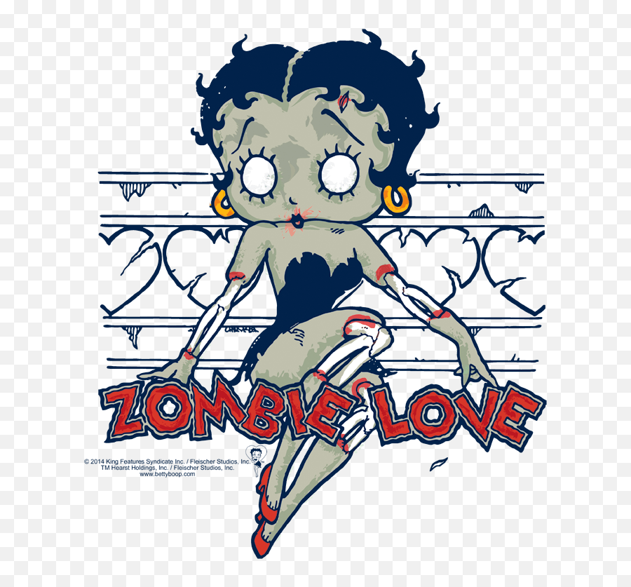 Betty Boop Zombie Pinup Menu0027s V - Neck Tshirt Sons Of Gotham Emoji,Pinup Clipart