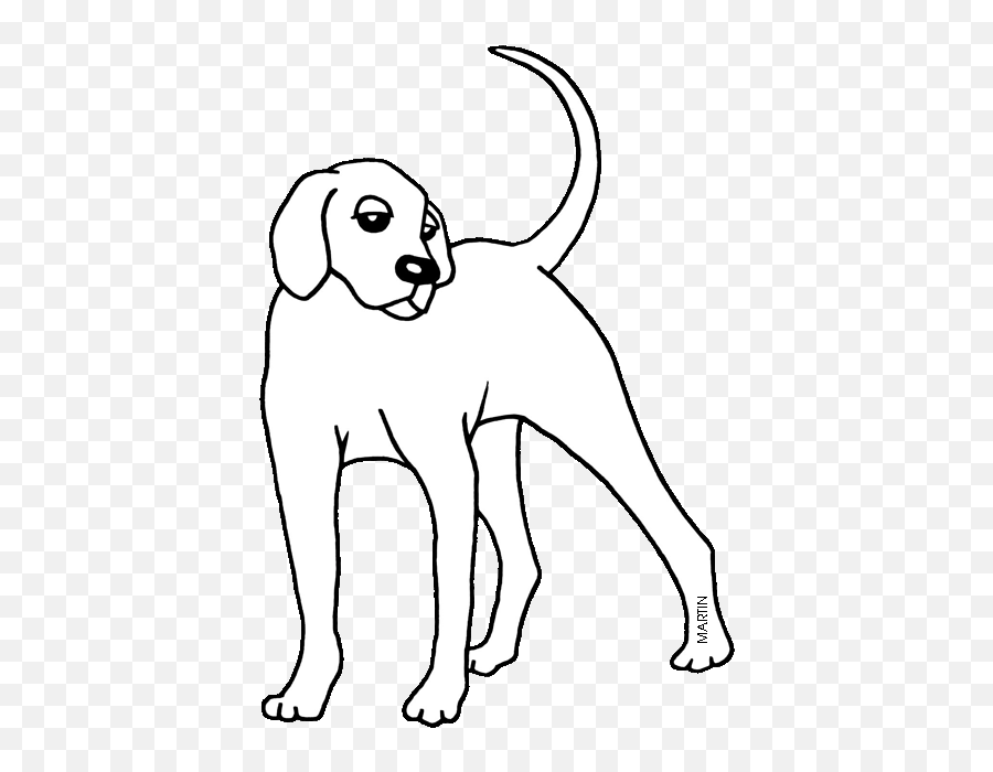United States Clip Art By Phillip Martin North Carolina Emoji,Hound Dog Clipart