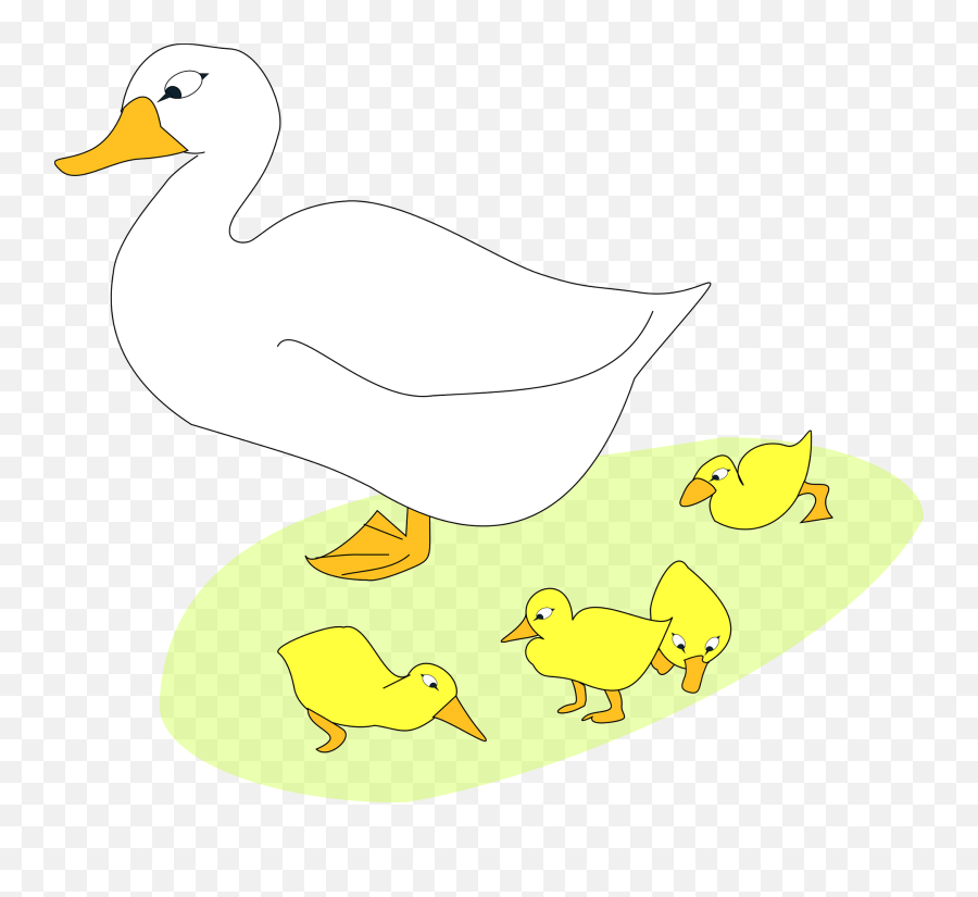Free Clip Art And - Geese And Gosling Clipart Emoji,Goose Clipart