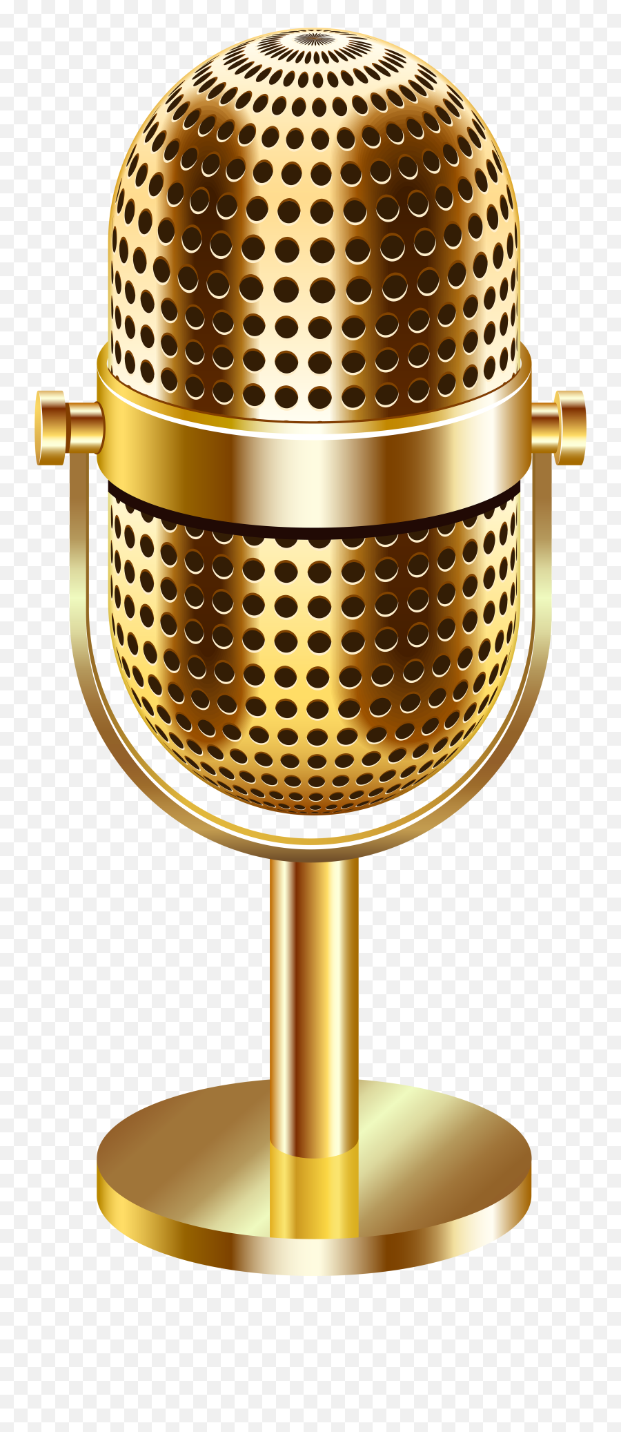 Download Microphone Png Png Image With - Gold Transparent Microphone Png Emoji,Microphone Png