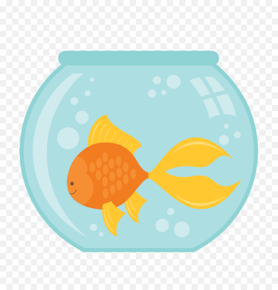 Download Fish Silhouette At Getdrawings - Goldfish Bowl Clipart Emoji,Bowl Clipart