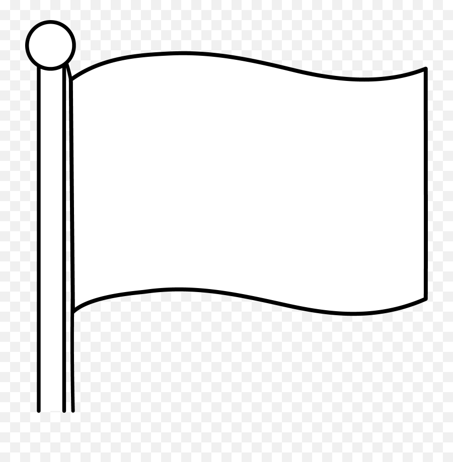 Simple Blank Flag Design Free Clip Art - Blank Flag Png Emoji,Flag Clipart