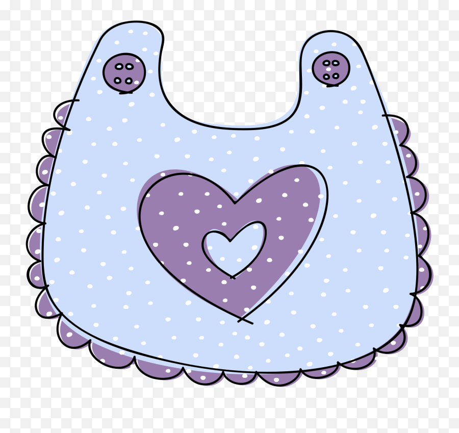 Clip Art Of Bib - Bib Clipart Png Emoji,Baby Shower Clipart