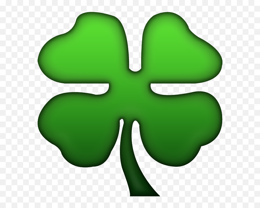 Download Four Leaf Clover Emoji Image - Four Leaf Clover Emoji Png,Four Leaf Clover Png