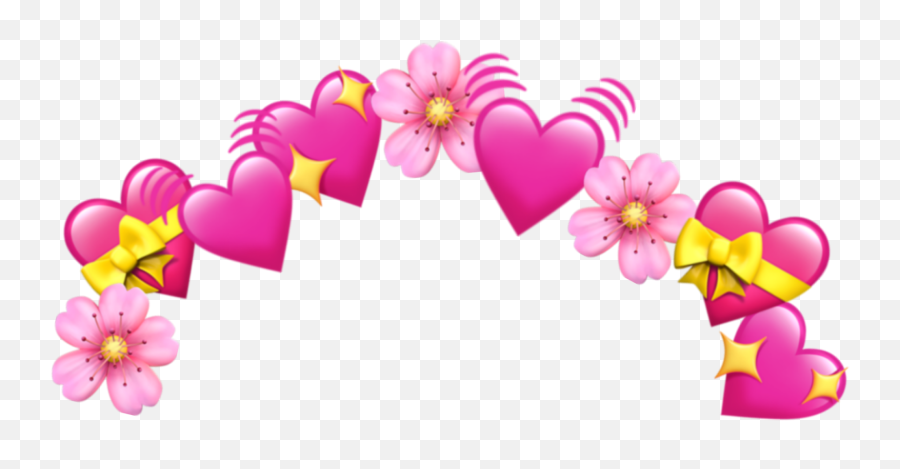 Download Hd Crown Emoji Tumblr Heart - Meme Hearts Png,Heart Emoji Png