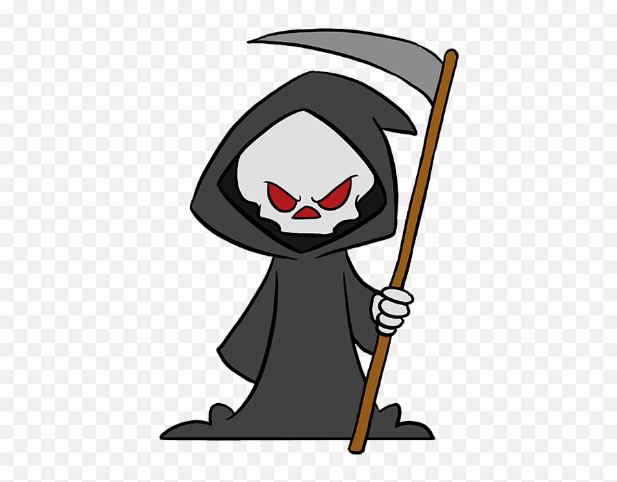 Halloween Grim Reaper Png - Easy Simple Grim Reaper Drawing Emoji,Reaper Png