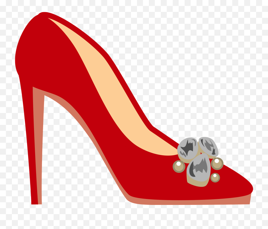 Red High Heeled Shoe Clipart Free Download Transparent Png - Round Toe Emoji,High Heel Shoe Clipart