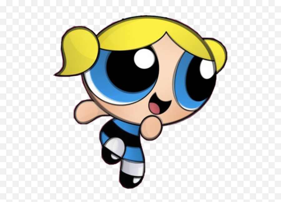 Bubbles Ppg Powerpuff Girls Sticker - Cartoon Network Blonde Cartoon Character Emoji,Powerpuff Girls Png