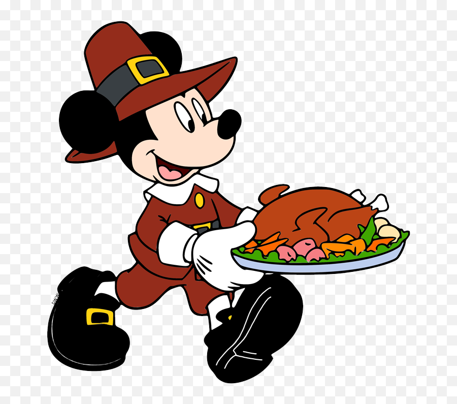 Mickey Mouse - Mickey Mouse Thanksgiving Clipart Emoji,Turkey Leg Clipart