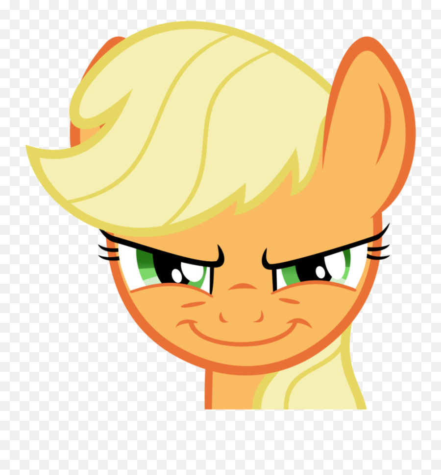Applejack Evil Smile Png Image With No - My Lttle Pony Evil Applejack Emoji,Evil Smile Png
