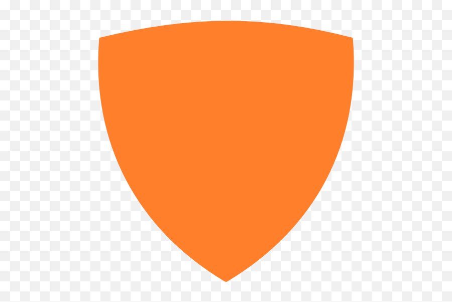 Large Shield Clip Art At Clkercom - Vector Clip Art Online Orange Shield Outline Emoji,Shield Outline Png