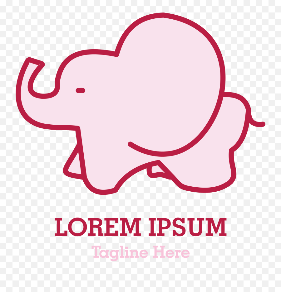 Baby Elephant Logo Vector - Big Emoji,Elephant Logo