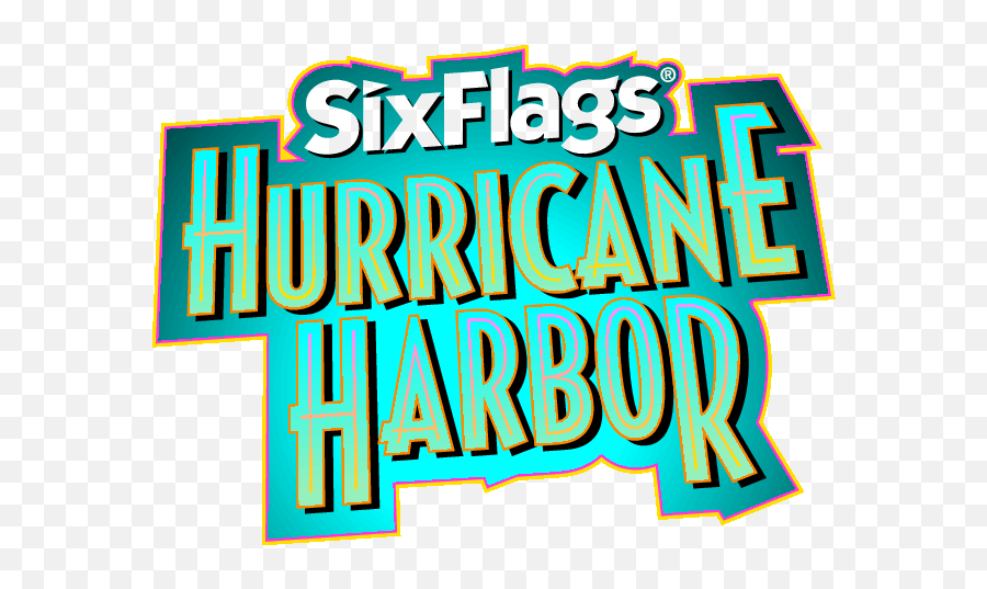 Hurricane Harbor Concord Logo Clipart - Logo Six Flags Hurracaine Harbor Vector Emoji,Hurricane Clipart