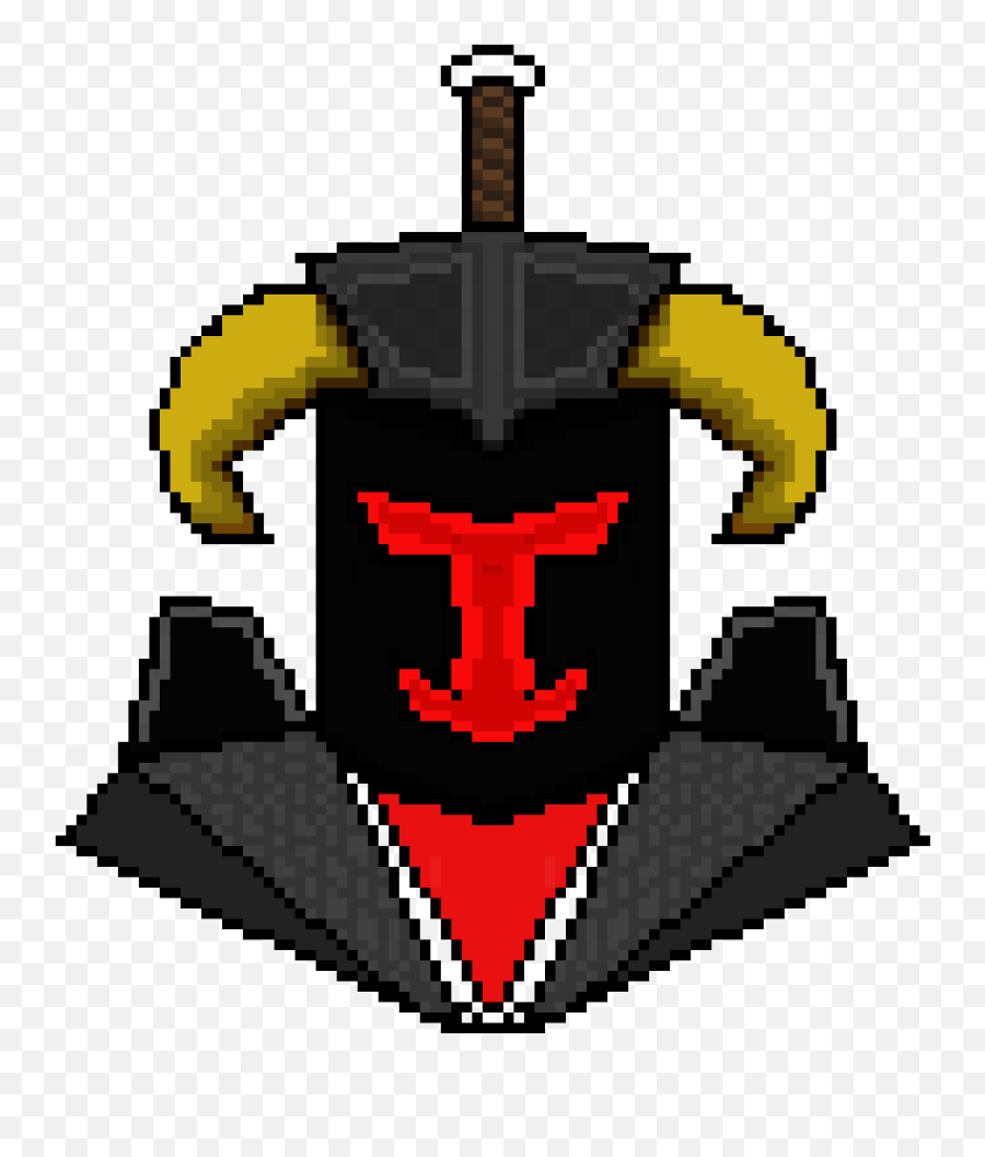 Pixilart - Head Of The Black Knight By Goldenluckpro Emoji,Black Knights Logo