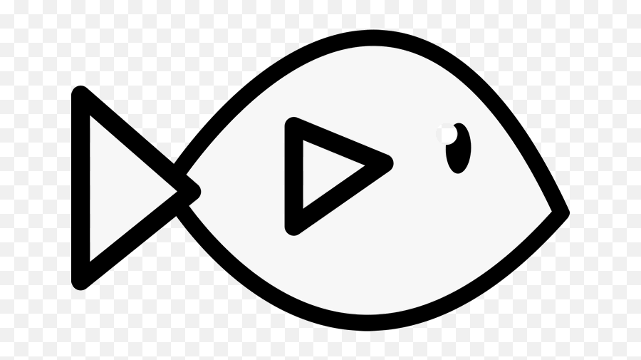 Fish Outline Rubber Stamp Emoji,Fish Outline Png