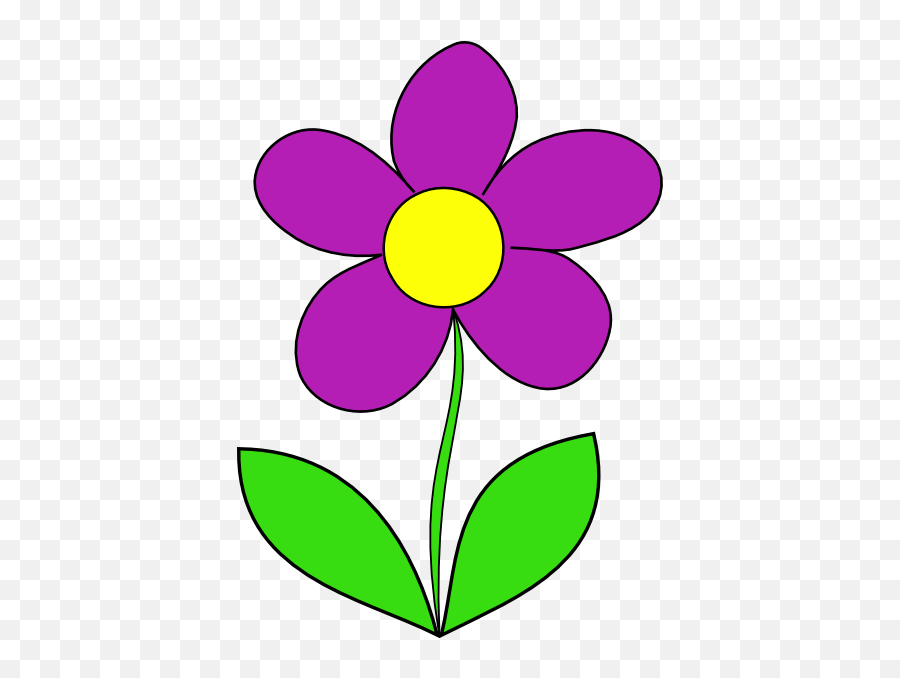 Graphic Black And White Library Clipart Purple Flowers Emoji,Purple Flower Png