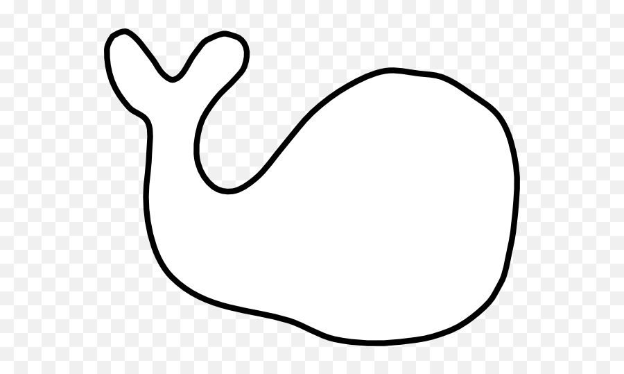 Whale Outline Clip Art At Clkercom - Vector Clip Art Online Emoji,Orca Whale Clipart