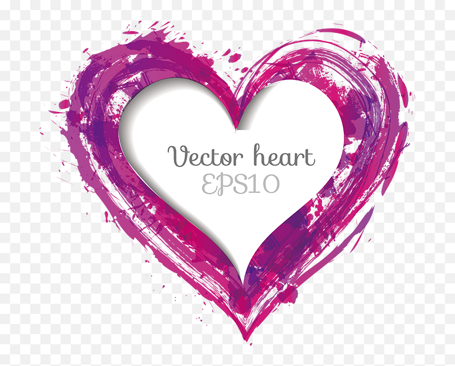 Download Purple Love Vector Hand Purple Love Graffiti Png Emoji,Hand Drawn Heart Clipart
