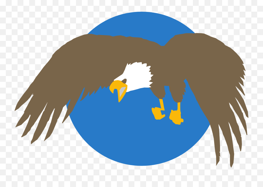 Free Photo Blue Background Circle Eagle Bald Feathers Wings Emoji,Bald Eagle Transparent Background