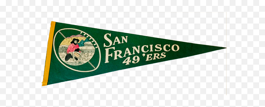 San Francisco 49ers Felt Football - Language Emoji,49er Logo