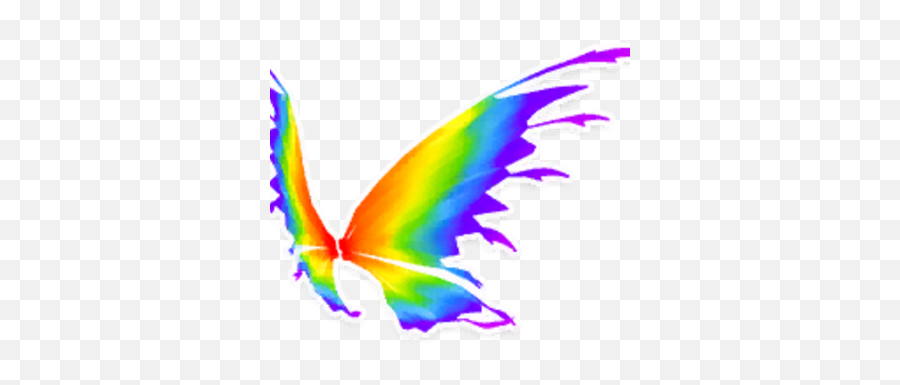 Rainbow Fairy Wings Garden Paws Wiki Fandom - Girly Emoji,Wings Png