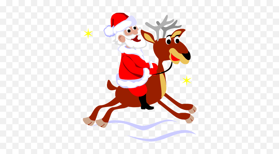 Download Christmas Clip Art Free - Animated Santa Gif No Background Emoji,Christmas Background Clipart