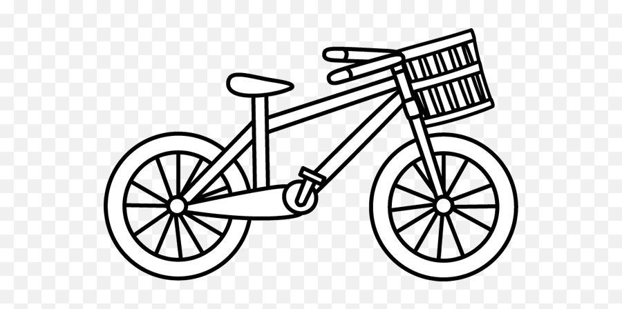 Bike Free Bicycle Clip Art Free Vector - Clip Art Black And White Bike Emoji,Bike Clipart