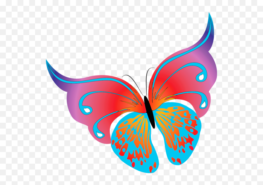 Painted Transparent Butterfly Png Clipart Beautiful - Clipart Transparent Background Butterflies Png Emoji,Butterfly Png