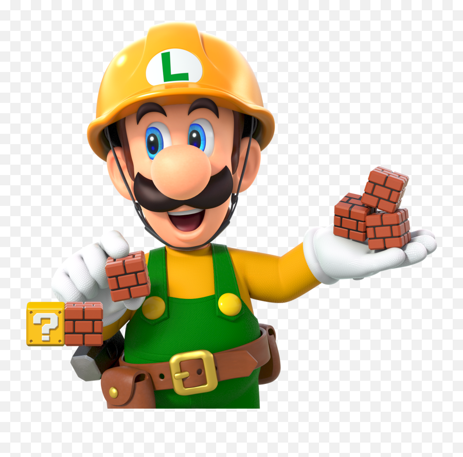 Super Mario Maker 2 Luigi - Super Mario Maker 2 Mario Emoji,Luigi Transparent