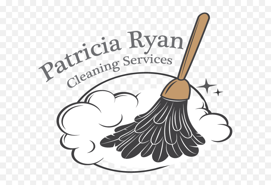 Logo Design For Patricia Ryan Cleaning - Broom Emoji,Cleaning Service Logo