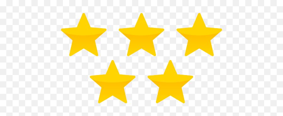 Five Star Yellow Icon Png And Svg - Yellow 5 Stars Icon Emoji,Five Star Png